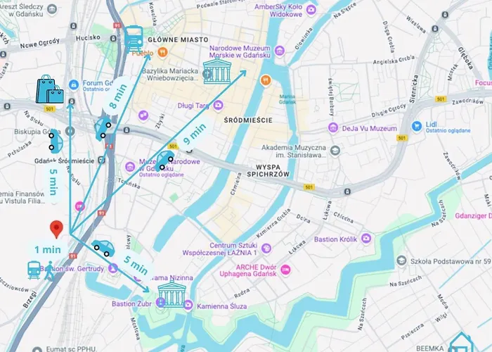 Monkey 5 Min To Old Town Kwatera prywatna